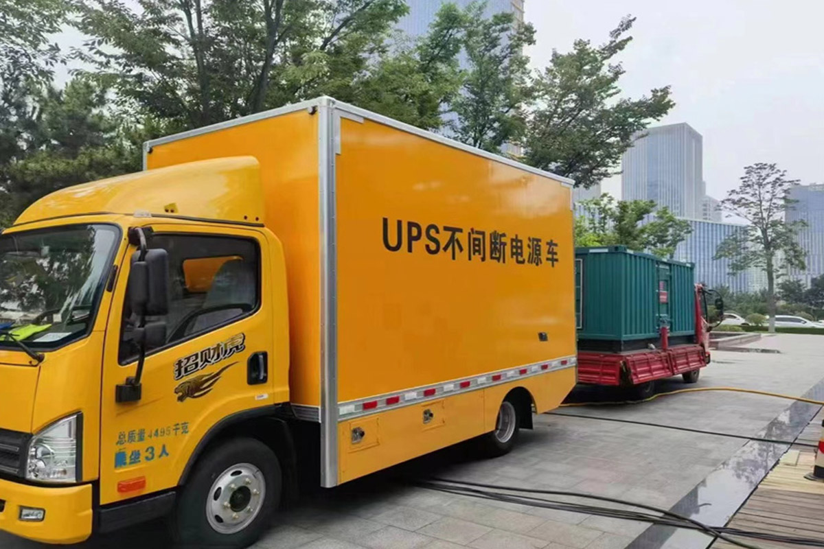 赣县发电机租赁施工现场