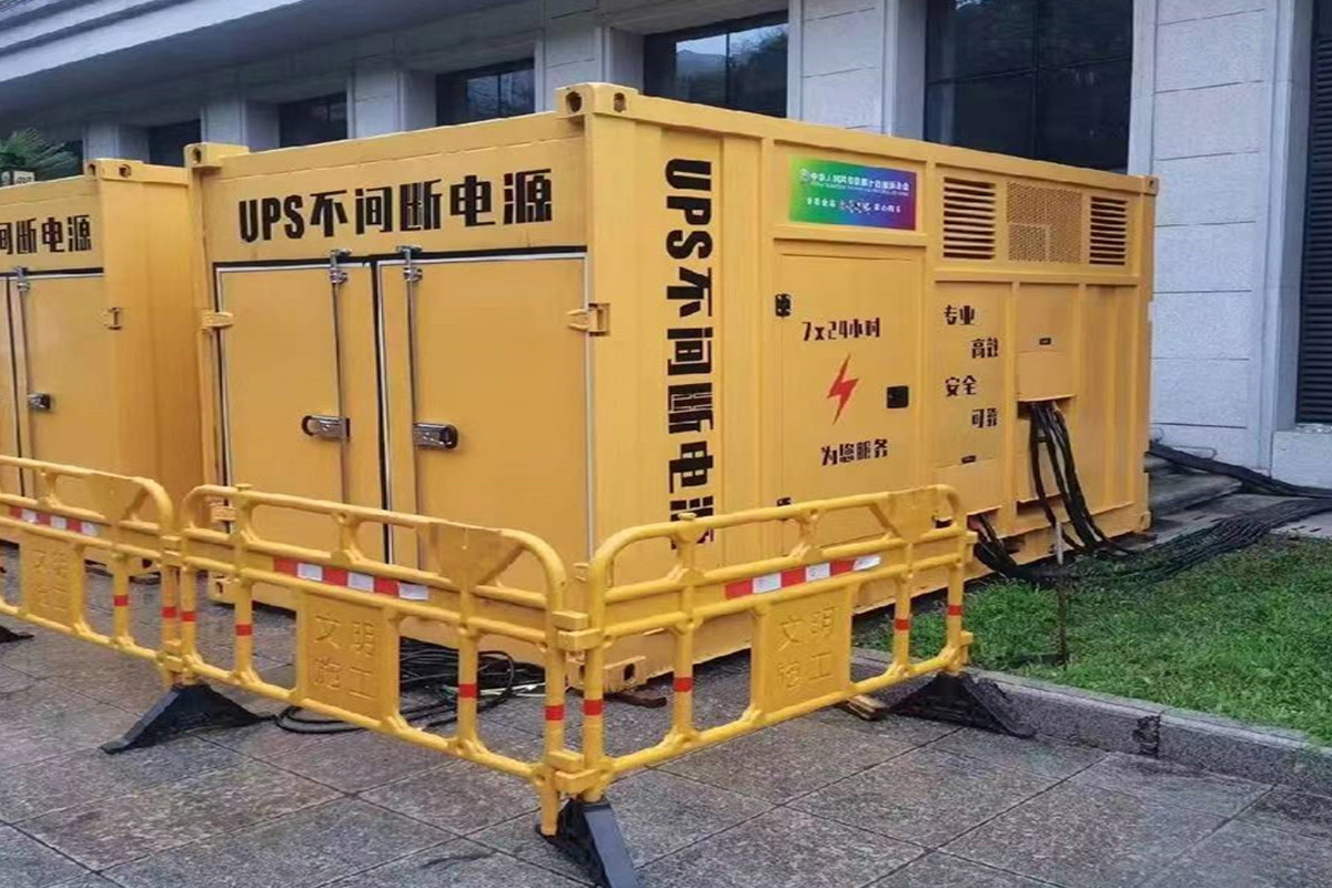 赣县发电机租赁施工现场